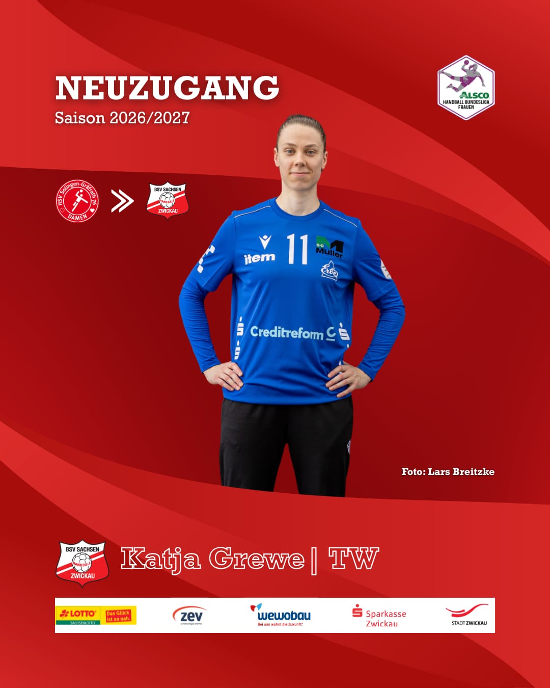 BSV Sachsen Zwickau verpflichtet Torhüterin Katja Grewe